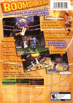 NBA Jam (USA) box cover back